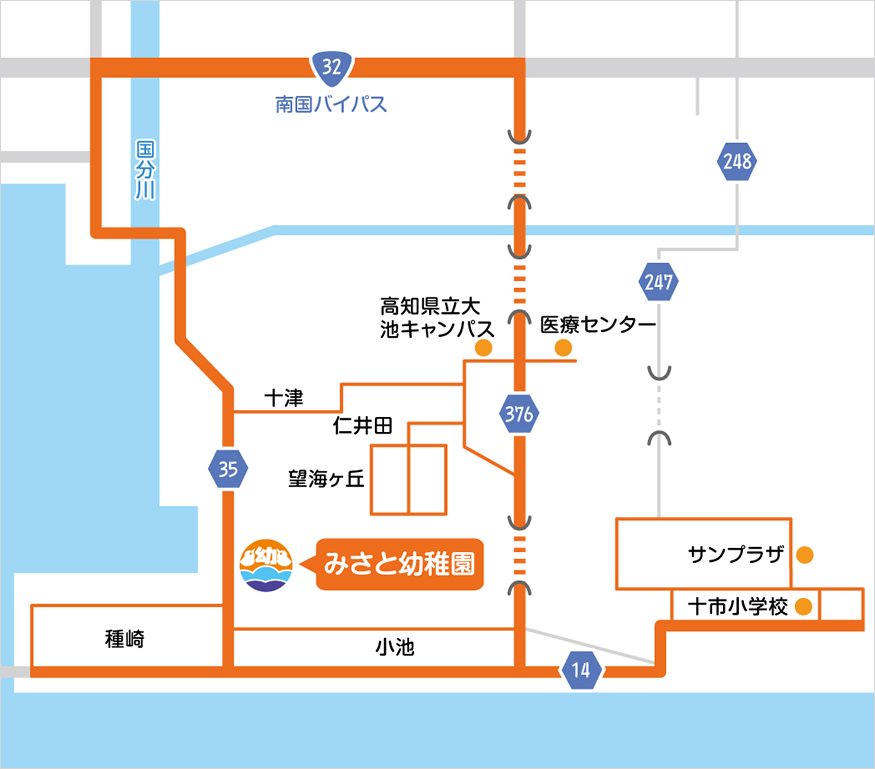 スクールバス路線図