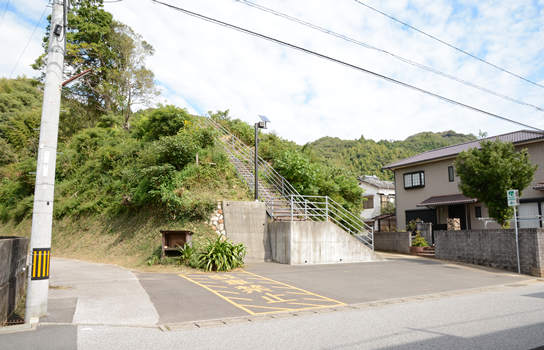 園北側の裏山